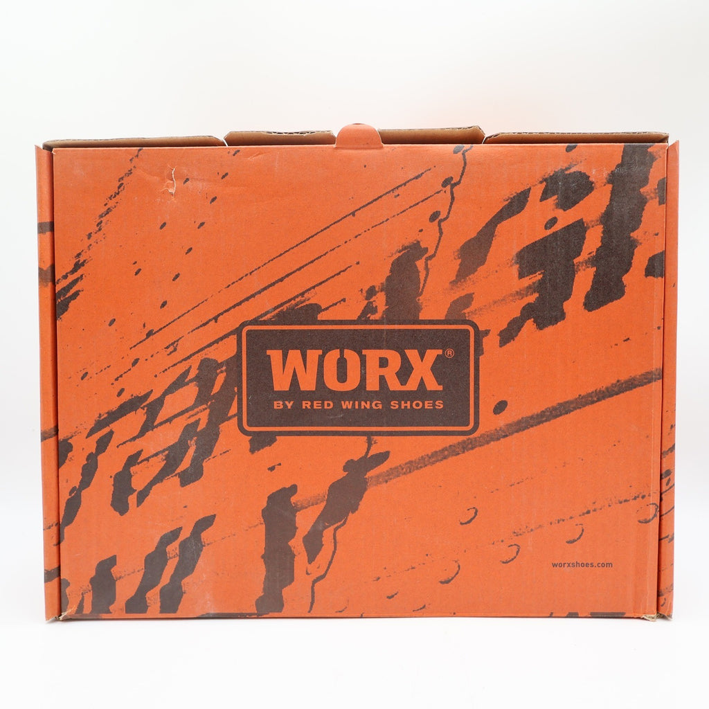 Worx by Red Wing Shoes 5401 Steel Toe Work Boots Mens 13 Black Orange Excellent - take2supply