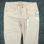 Chord Skinny Jeans Juniors 3 Peach Orange Denim NWT CH4070WDD Low Rise Stretch - take2supply