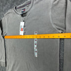 Tommy Hilfiger Y2K Henley Shirt Boy L Gray Cotton Long Sleeve NWT C467 - take2supply