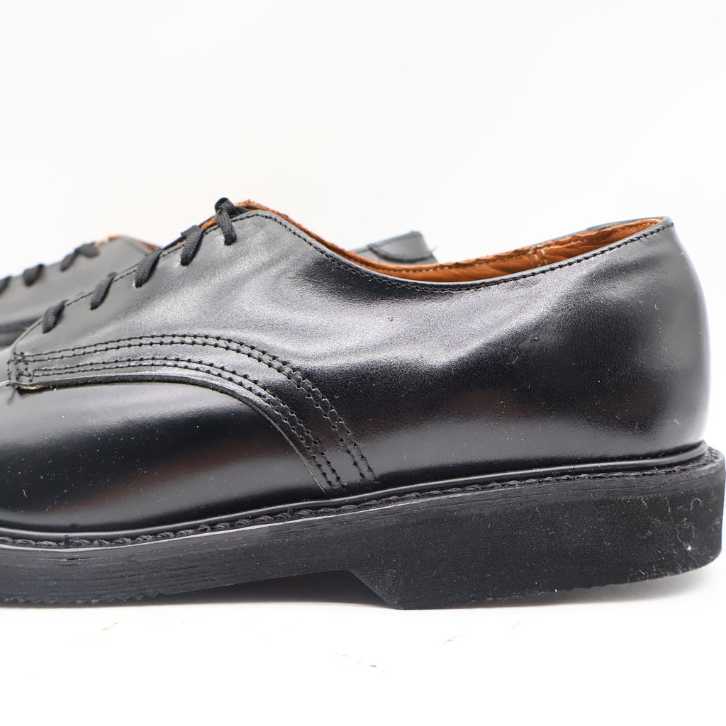 Carolina Oxford Shoes Mens 10 C Vintage Black Leather Plain Toe Made in USA New - take2supply