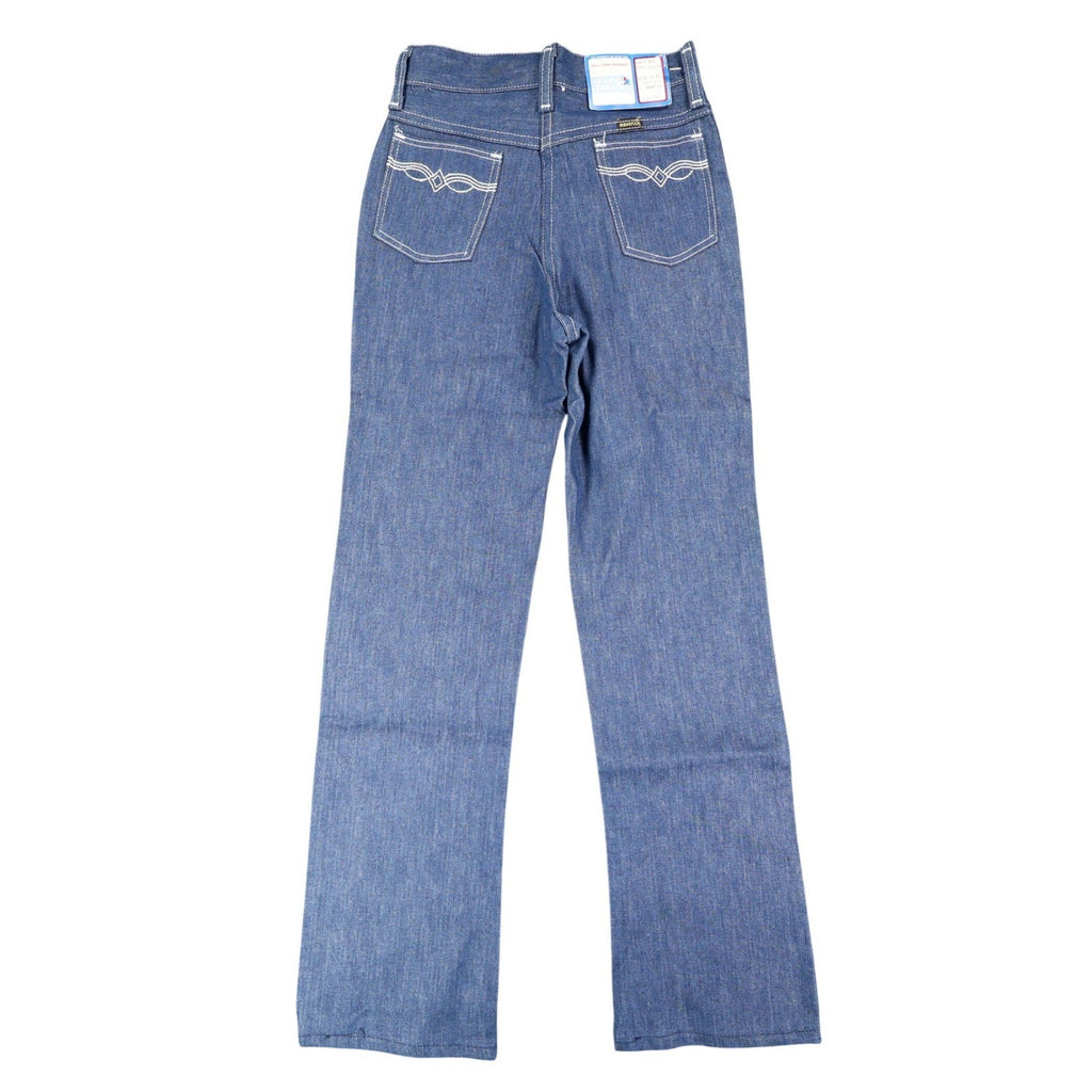 Vintage Young Maverick Boys Jeans 7 Regular Blue Straight Leg USA NWT - take2supply
