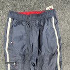 Tommy Hilfiger Y2K Windbreaker Track Pants Kids 4 Navy Blue Nylon NWT Vintage - take2supply