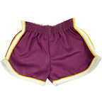 Vintage 80s Dolphin Shorts Baby 9 Months Purple Yellow White Retro Gym New - take2supply