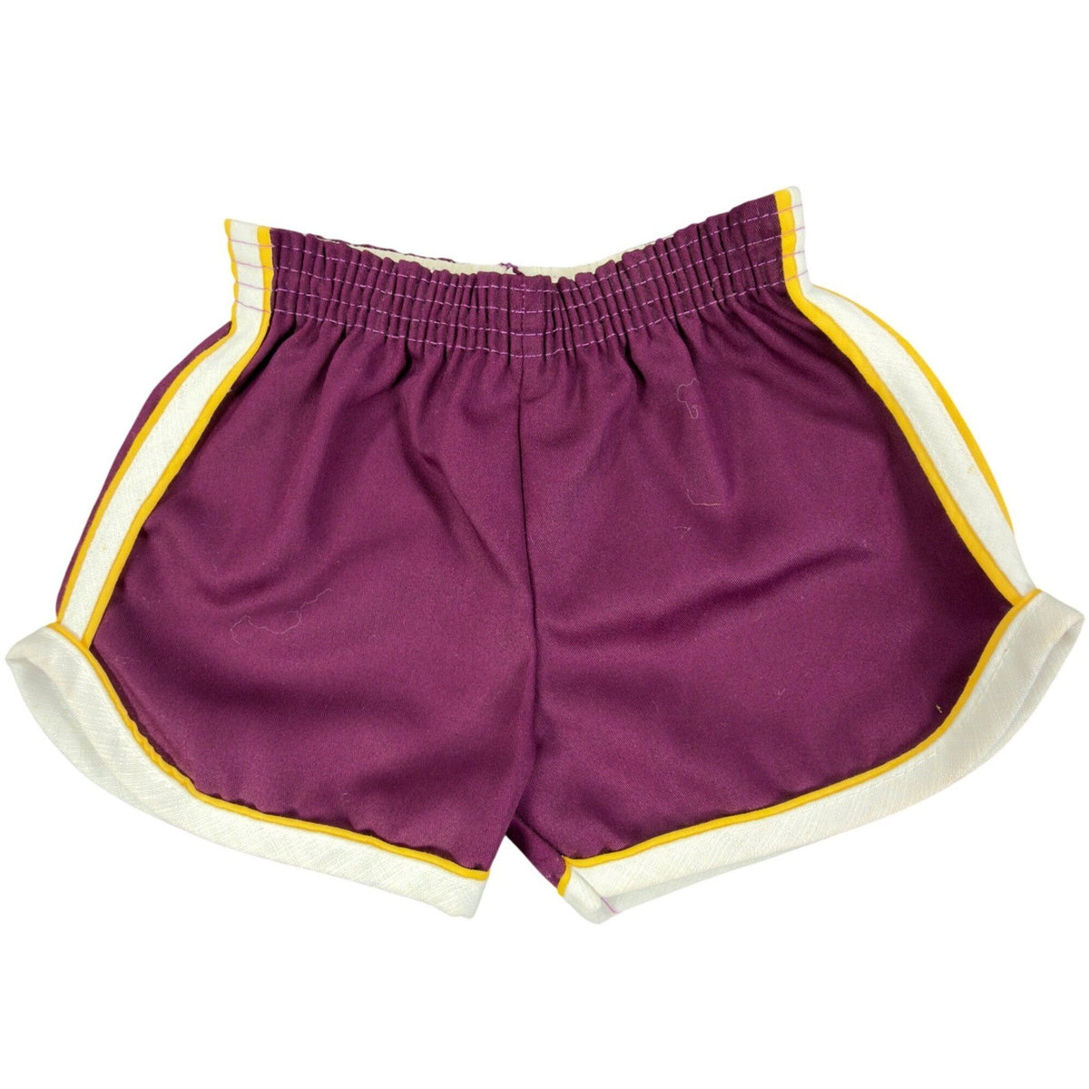 Vintage 80s Dolphin Shorts Baby 9 Months Purple Yellow White Retro Gym New - take2supply