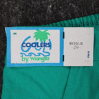Wrangler Coolers Shorts 29 Vintage 90s Green Cotton Deadstock 85551JD - take2supply