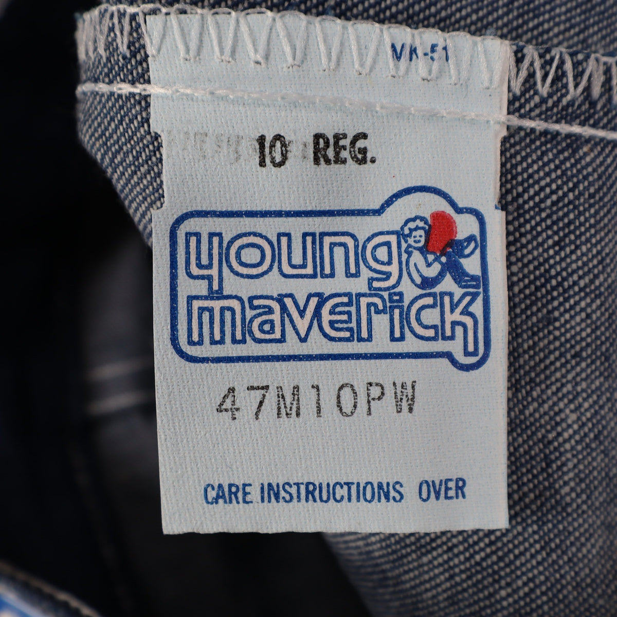 Vintage Young Maverick Boys Jeans 10 Regular Blue Straight Leg USA NWT - take2supply