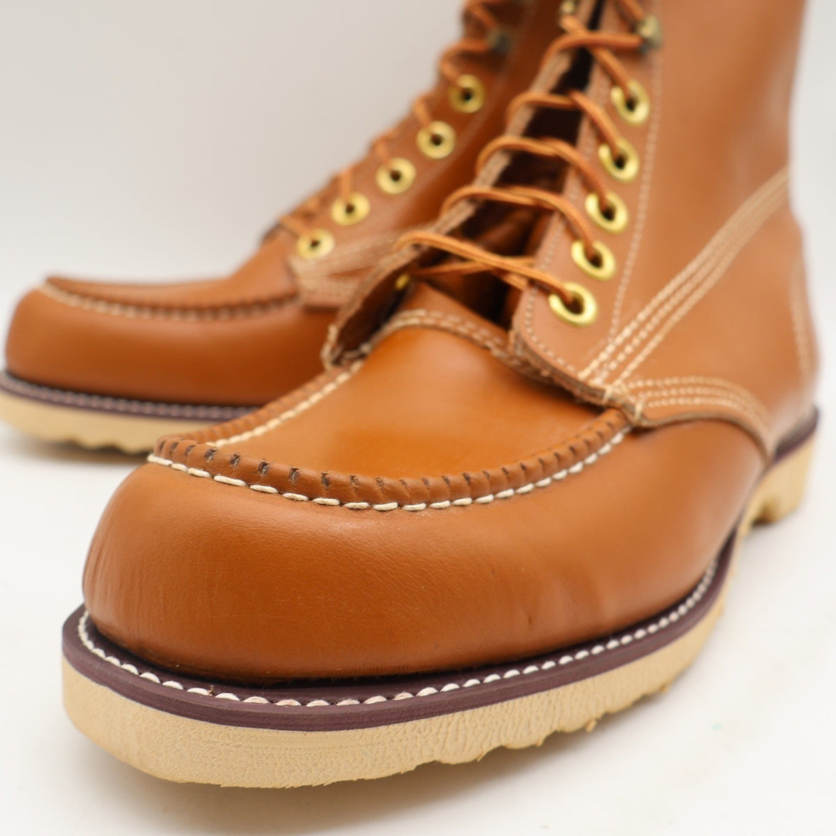 Cedar Crest Moc Toe Work Boots Mens 11 M Vintage Brown Deadstock 16-1657 - take2supply