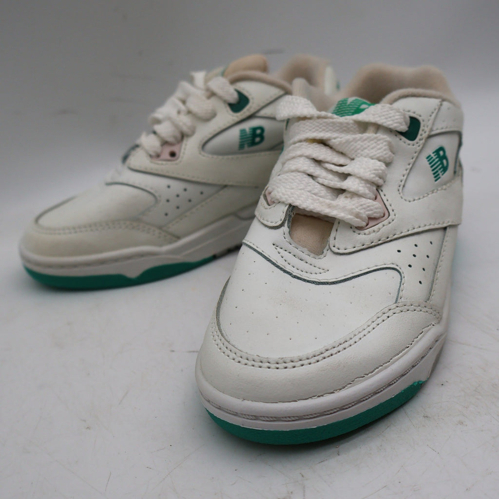 New Balance KC500GR Shoes Kids 11.5 M Vintage 90s White Green Leather Deadstock - take2supply