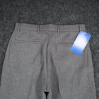 Levi Strauss Action Slacks Mens 33x30 Vintage 2000s Grey Flat Front Dress Pants - take2supply
