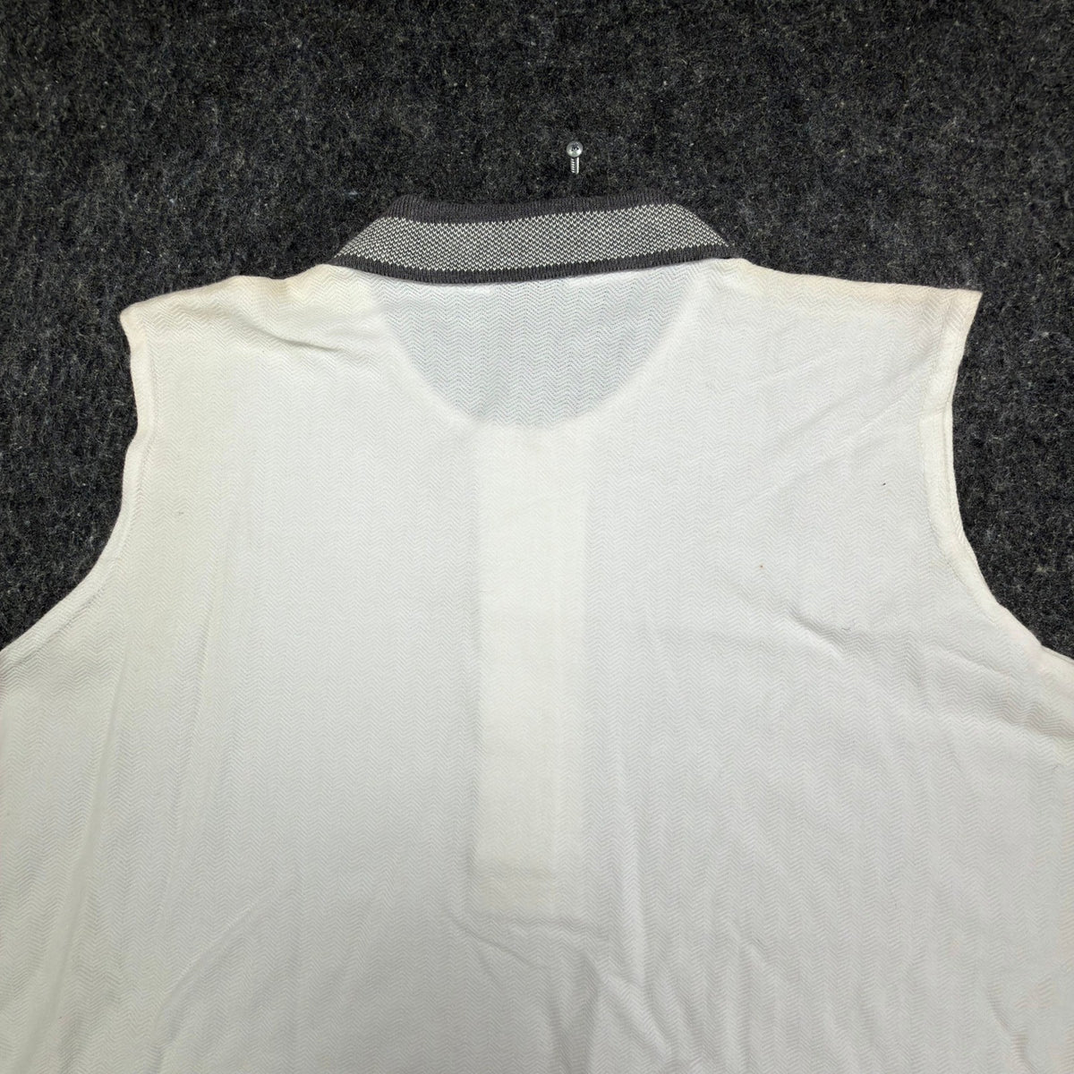 Dunbrooke 90s Vintage Sleeveless Polo Shirt Womens XL White Cotton New - take2supply