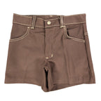 Linchers Vintage 70s Shorts Boys W27 Brown Cotton Poly NWT Deadstock USA Made - take2supply