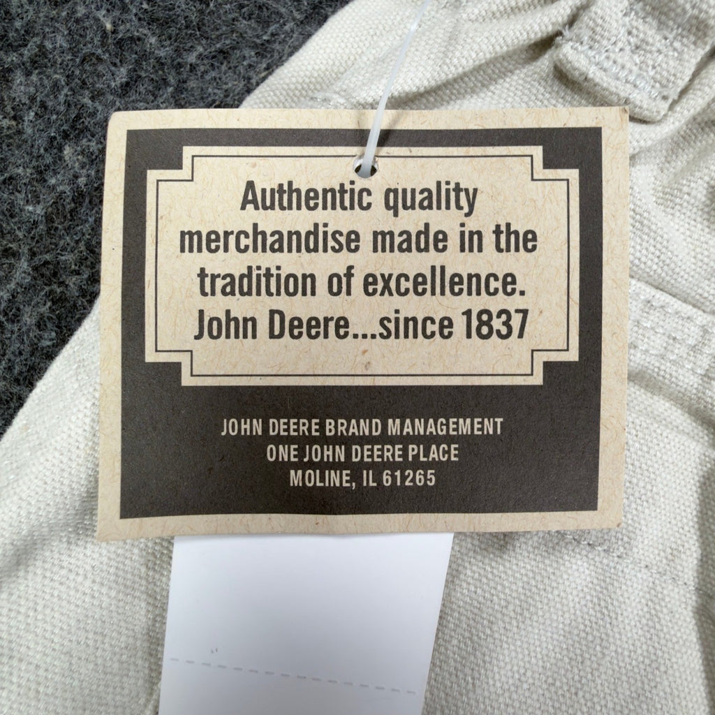 John Deere Y2K Carpenter Shorts Boys 6 Stone Cotton Canvas NWT Deadstock - take2supply