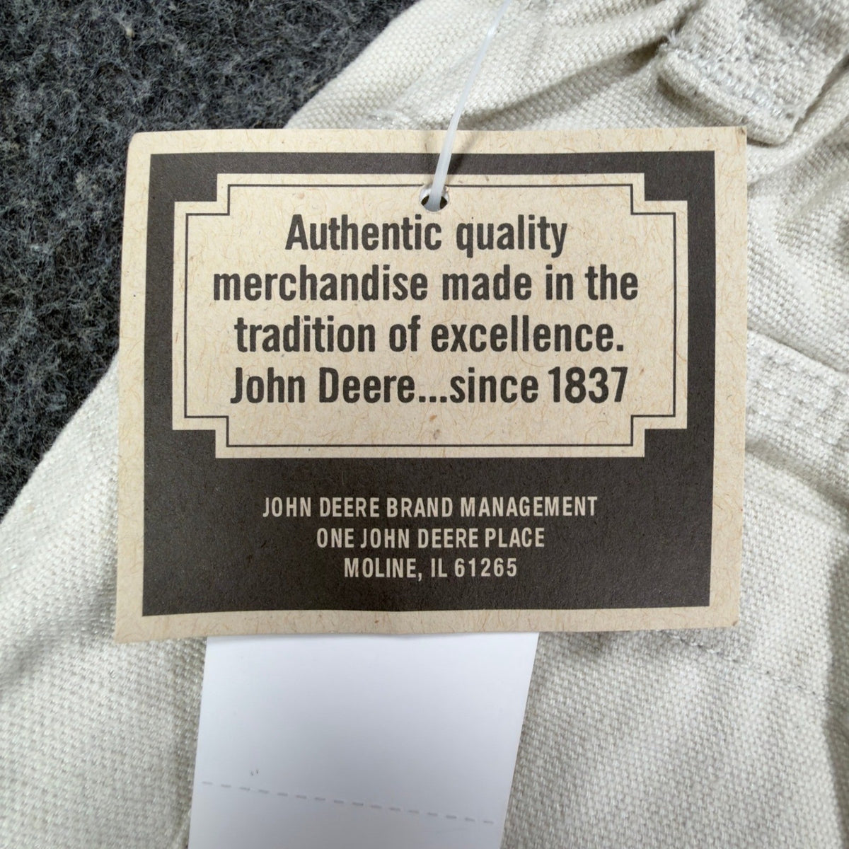 John Deere Y2K Carpenter Shorts Boys 6 Stone Cotton Canvas NWT Deadstock - take2supply