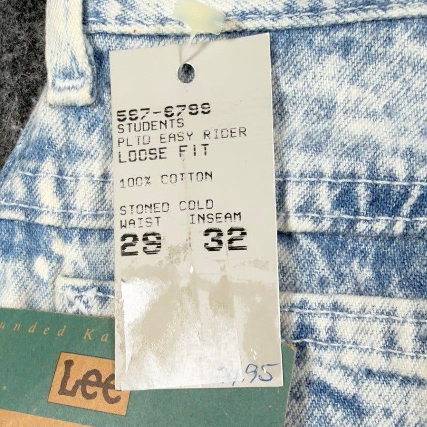 Lee Vintage 90s Easy Rider Jeans Mens 29x32 Blue Acid Wash Denim NWT USA Made - take2supply