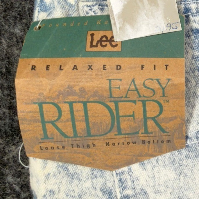 Lee Vintage 90s Easy Rider Jeans Mens 29x32 Blue Acid Wash Denim NWT USA Made - take2supply