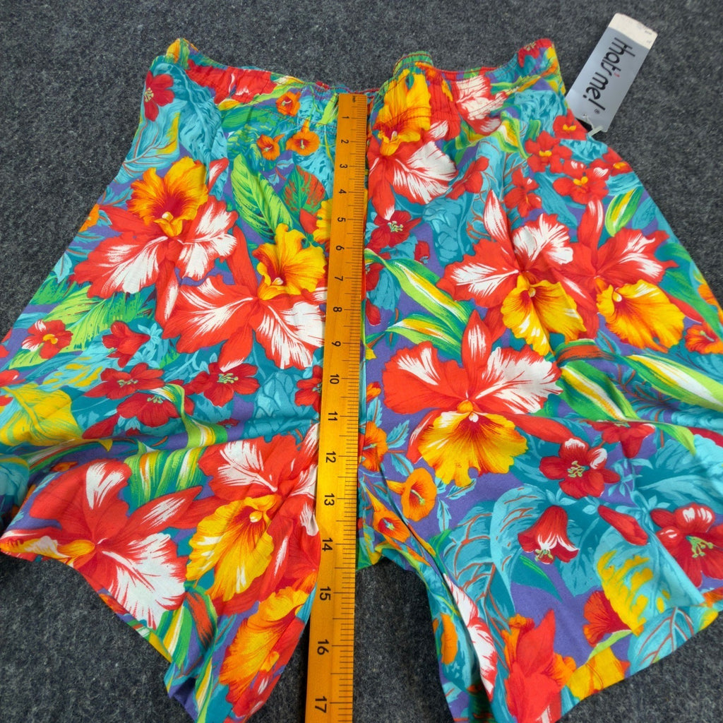 Vintage That's Me Shorts Womens 5/6 90s Hawaiian Tropical Floral Cotton NWT - take2supply