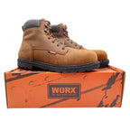 Worx by Red Wing Steel Toe Work Boots Mens 12 Brown Leather Waterproof NEW 5606 - take2supply