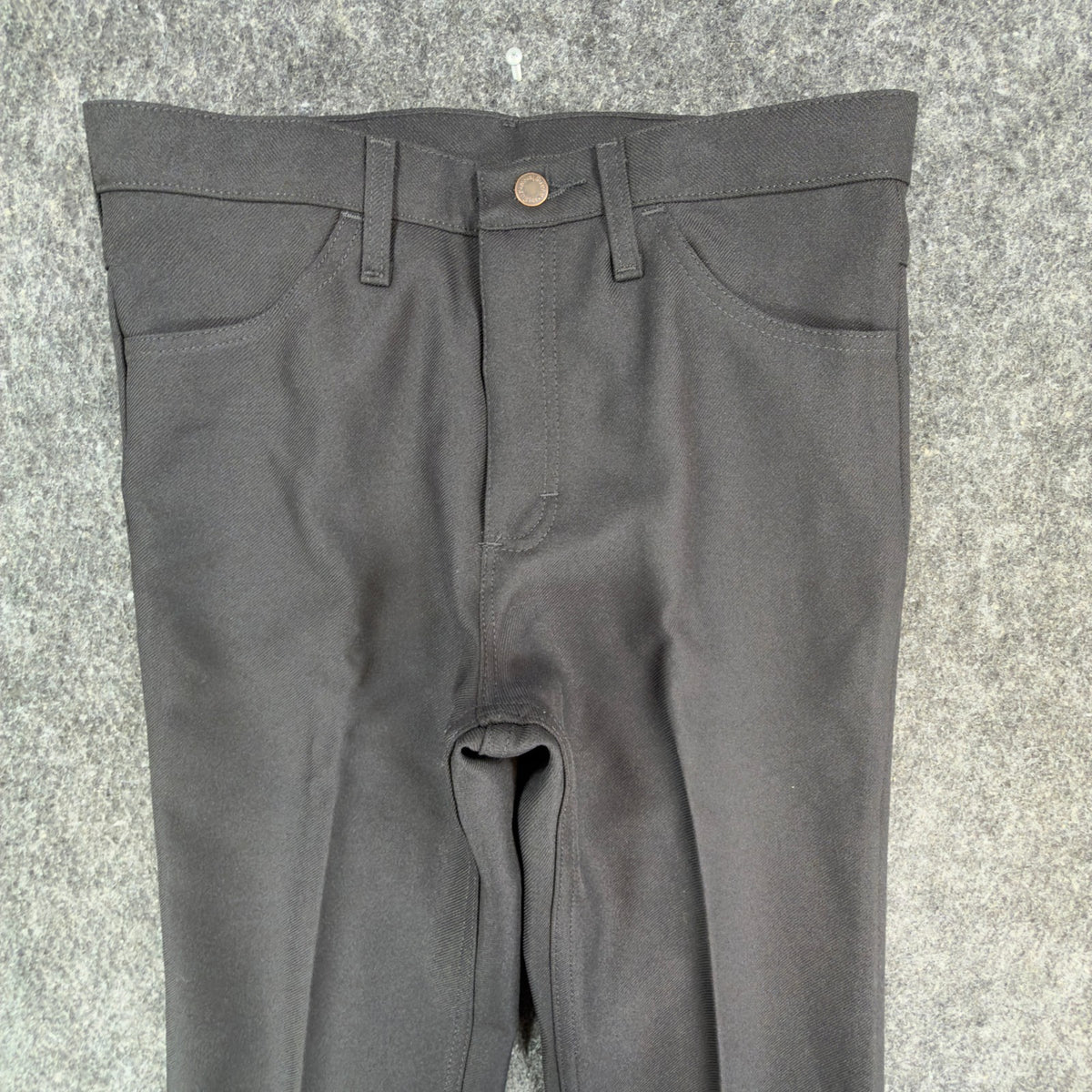 Wrangler Mens Y2K Wrancher Bootcut Dress Pants 33x30 Black Polyester NWT 82BK - take2supply