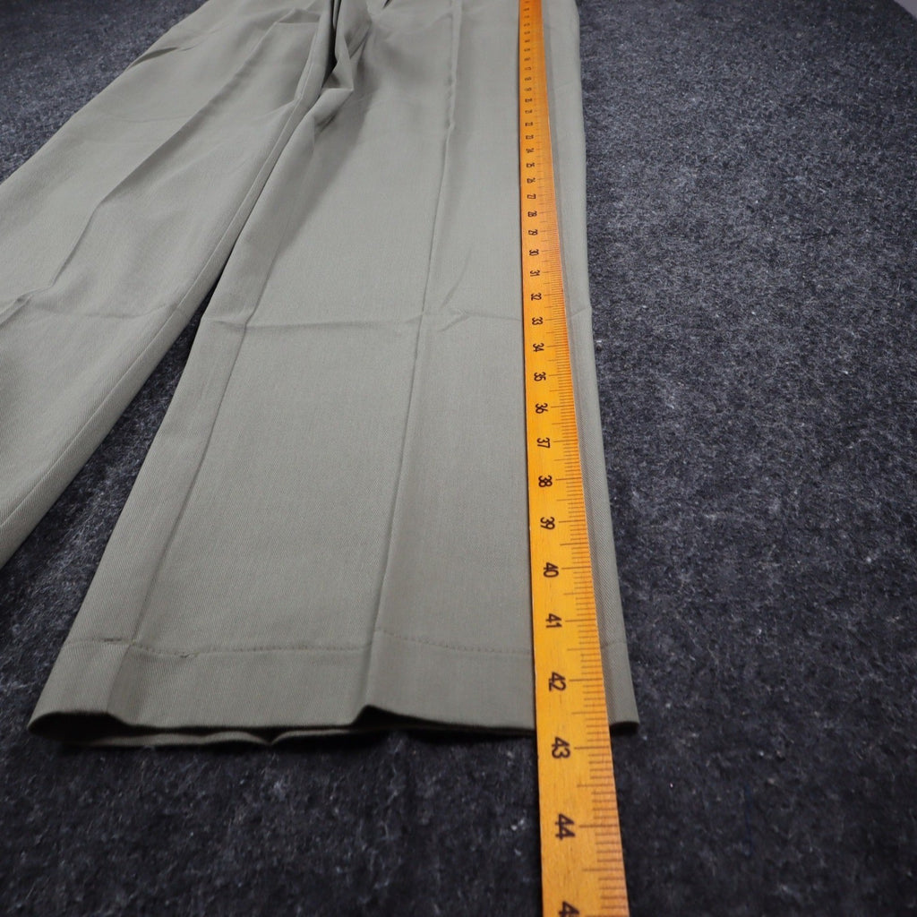 N Touch Pants Womens 10 Green Cotton Tencel Elastic Back Straight Leg 551M NWT - take2supply