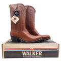 Walker Silverado Vintage Cowboy Boots Mens 11 Brown Leather NWT - take2supply