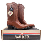 Walker Silverado Vintage Cowboy Boots Mens 11 Brown Leather NWT - take2supply