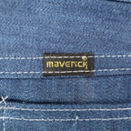 Vintage Maverick Girls Jeans 8 Slim Blue Straight Leg Denim NOS - take2supply