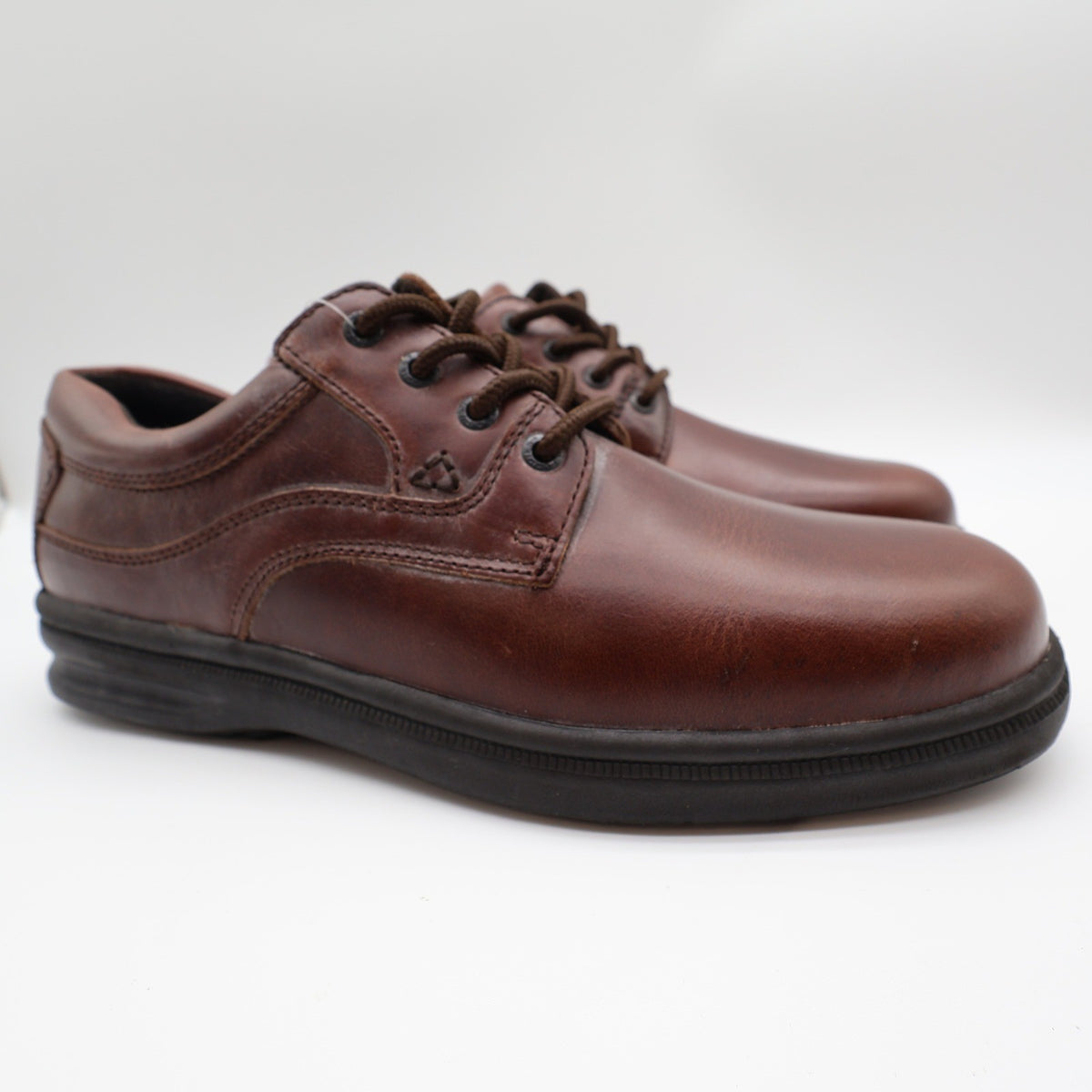 Hush Puppies Glen Casual Oxford Shoes Mens 10 M Dark Brown Leather Lace Up 19078 - take2supply