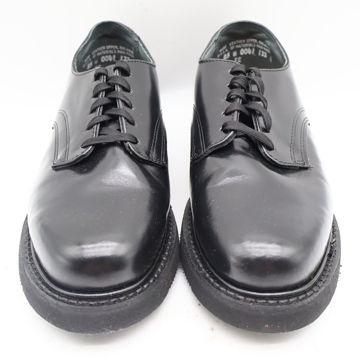 Carolina Uniform Service Oxford Mens 8.5 EE Wide Black Leather Shoes USA Made 32 - take2supply