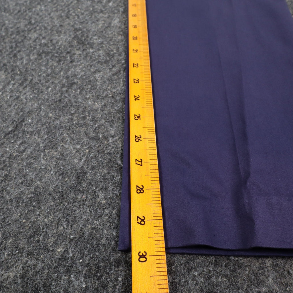 Southern Lady Pants Womens 6 Navy Cotton Stretch Straight Leg Side Zip NWT 570J - take2supply