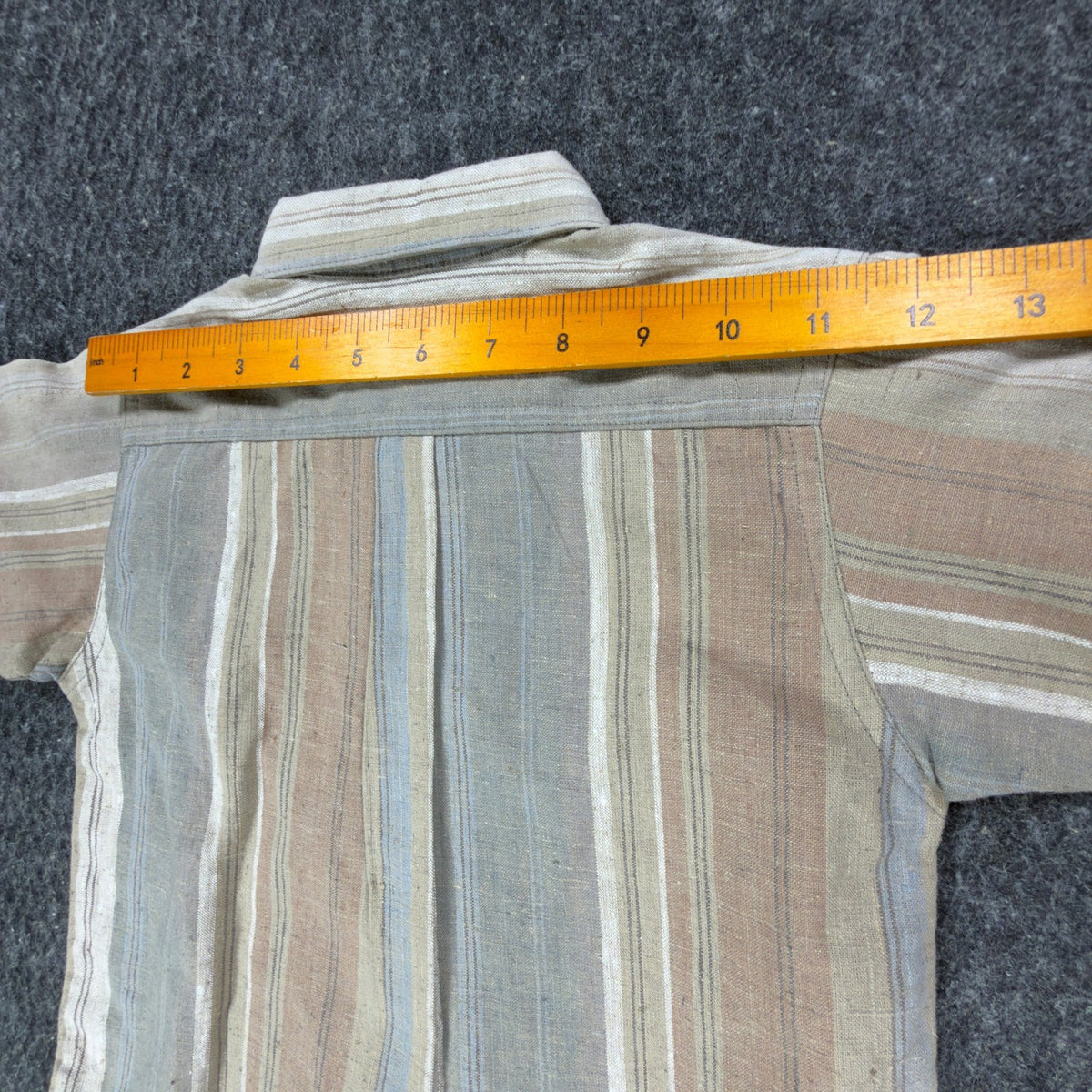 Jacktar Vintage 90s Stripe Shirt Boys 4 Tan Linen Cotton NWT - take2supply