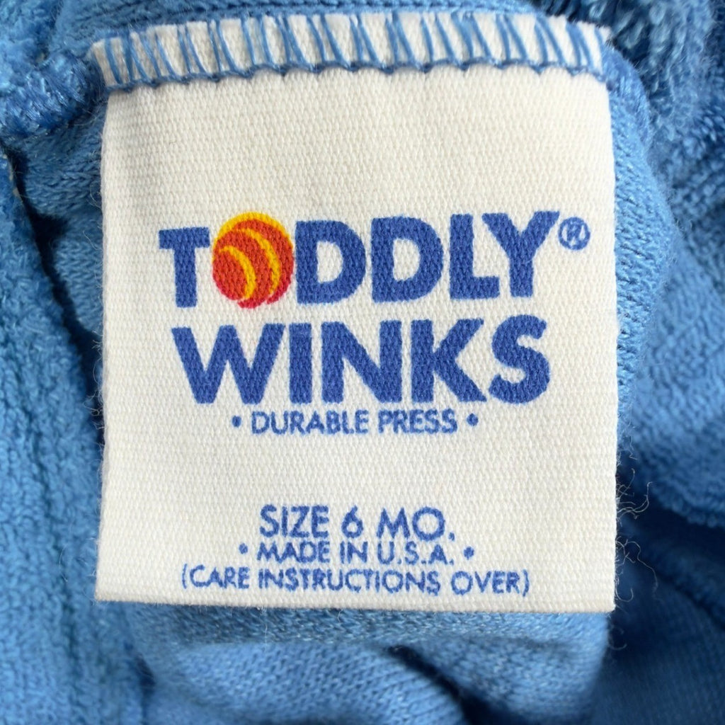 Toddy Winks Vintage 70s Terry Cloth Shorts Baby 6 MO Blue NWT USA - take2supply