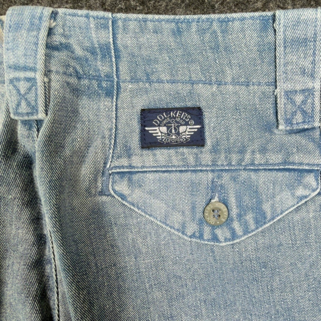 Dockers Vintage 90s Pleated Jeans Mens 31x32 Light Wash Cotton NWT Made in USA - take2supply