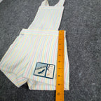 Maverick 1980s Vintage Striped Shortalls Girls 5 Pastel Multi NWT - take2supply