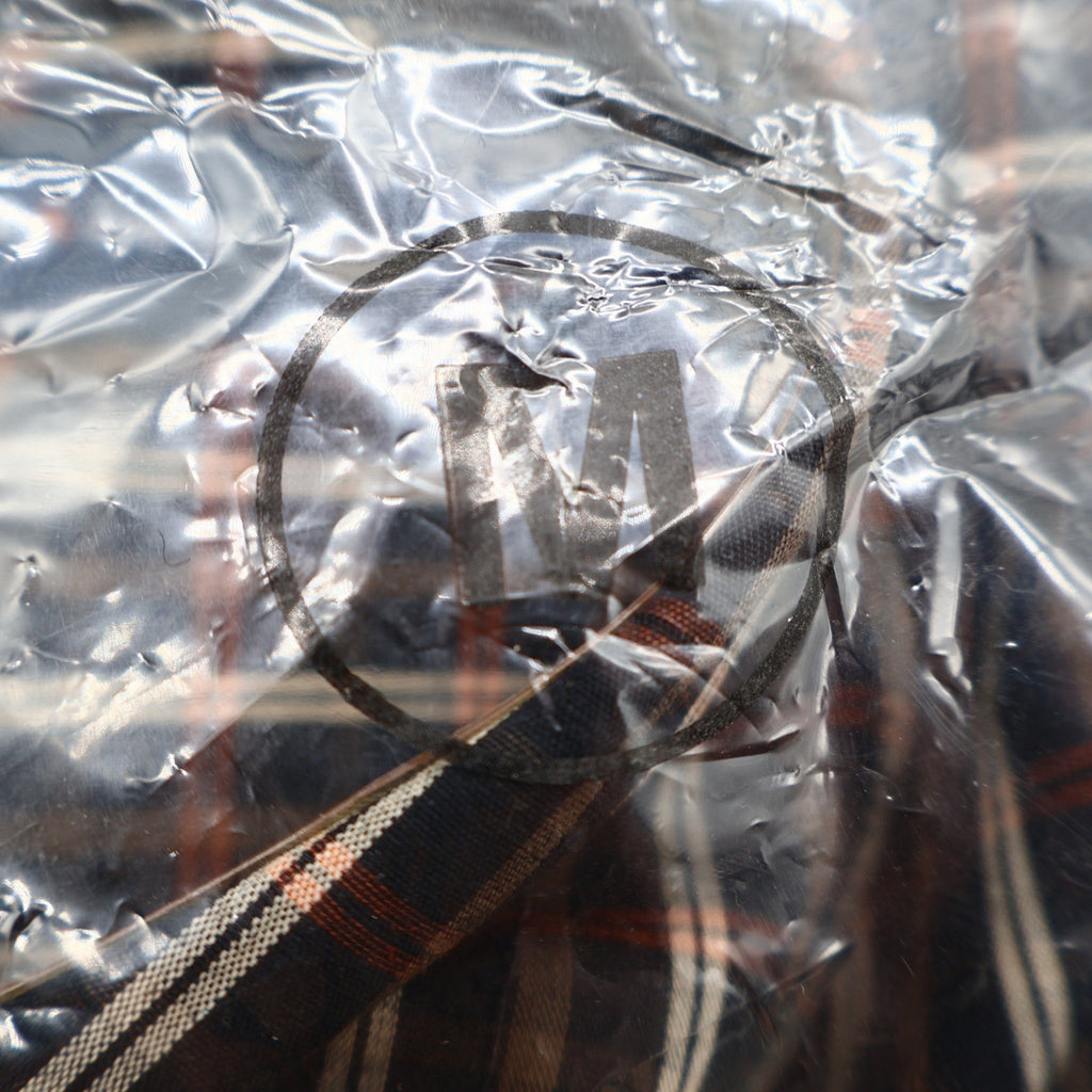 Siegfried & Company Mens M Black Rust Plaid Button Front Shirt NWT NOS - take2supply