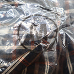 Siegfried & Company Mens M Black Rust Plaid Button Front Shirt NWT NOS - take2supply