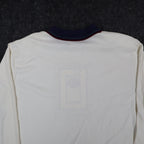 Donnkenny Classics Polo Shirt Womens XL Vintage 90s Ivory Rose Embroidered NWT - take2supply