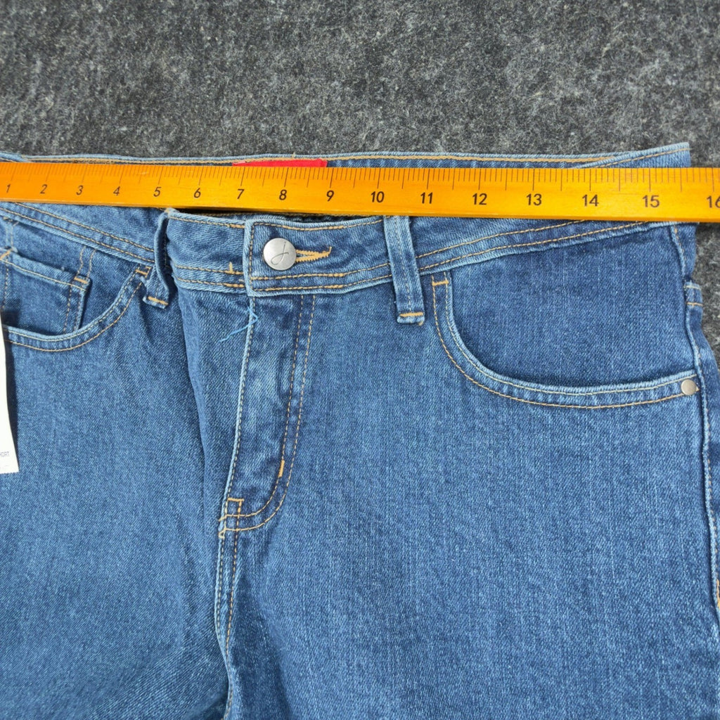 J Jeans Straight Leg Jeans Womens 8 Short Medium Indigo Denim NWT C722 - take2supply