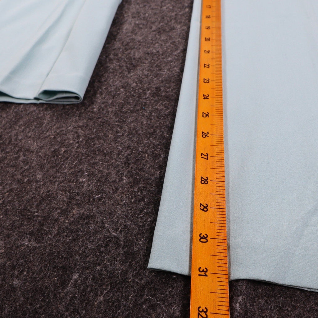 AGB Byer California Dress Pants Womens 10 Y2K Aqua Blue Stretch Wide Leg Flare - take2supply