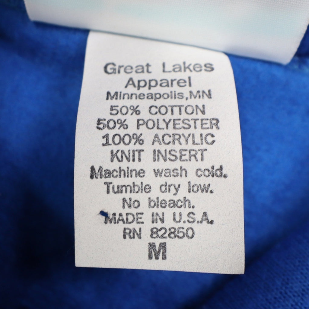 Great Lakes Apparel Sweatshirt Womens Medium Vintage 90s Blue Floral Embroidered - take2supply