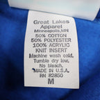 Great Lakes Apparel Sweatshirt Womens Medium Vintage 90s Blue Floral Embroidered - take2supply