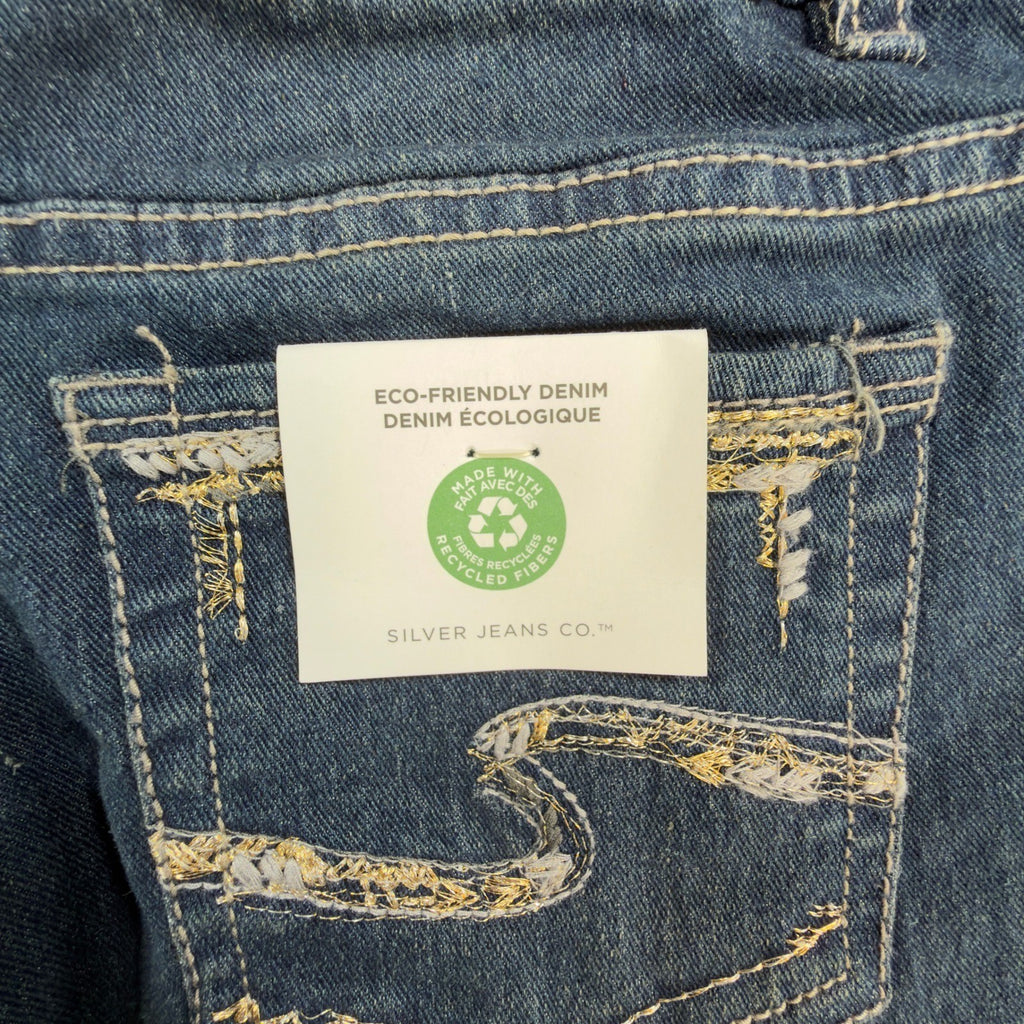 Silver Jeans Co Suki Skinny Jeans Girls 8 Blue Eco Denim Slim Fit NWT - take2supply