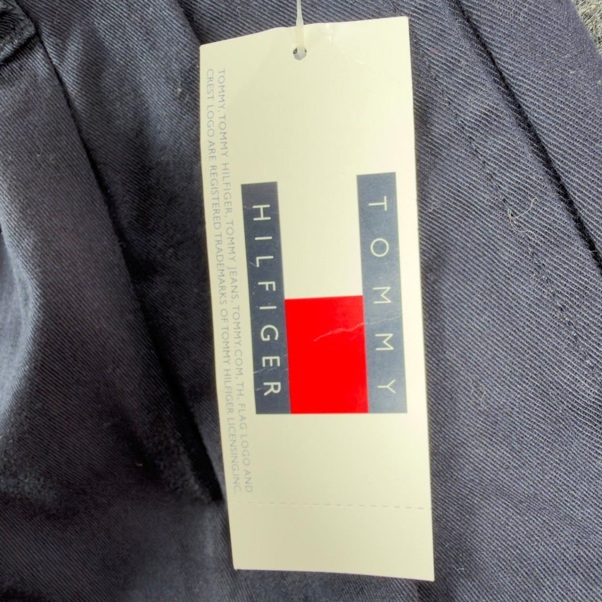 Tommy Hilfiger Y2K Chino Pants Boys 5 Navy Blue Cotton NWT Deadstock - take2supply
