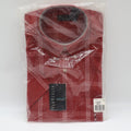 Van Heusen Shirt Mens Medium Red Plaid Short Sleeve Wrinkle Free Stain Shield - take2supply