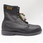 Walker SafetyFirst Steel Toe Work Boots Mens 13 D Vintage 90s USA Black Leather - take2supply