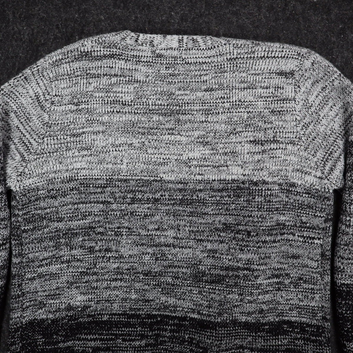 VioletRuby Cardigan Womens Medium Black Grey Ombre Open Front Longline Duster - take2supply