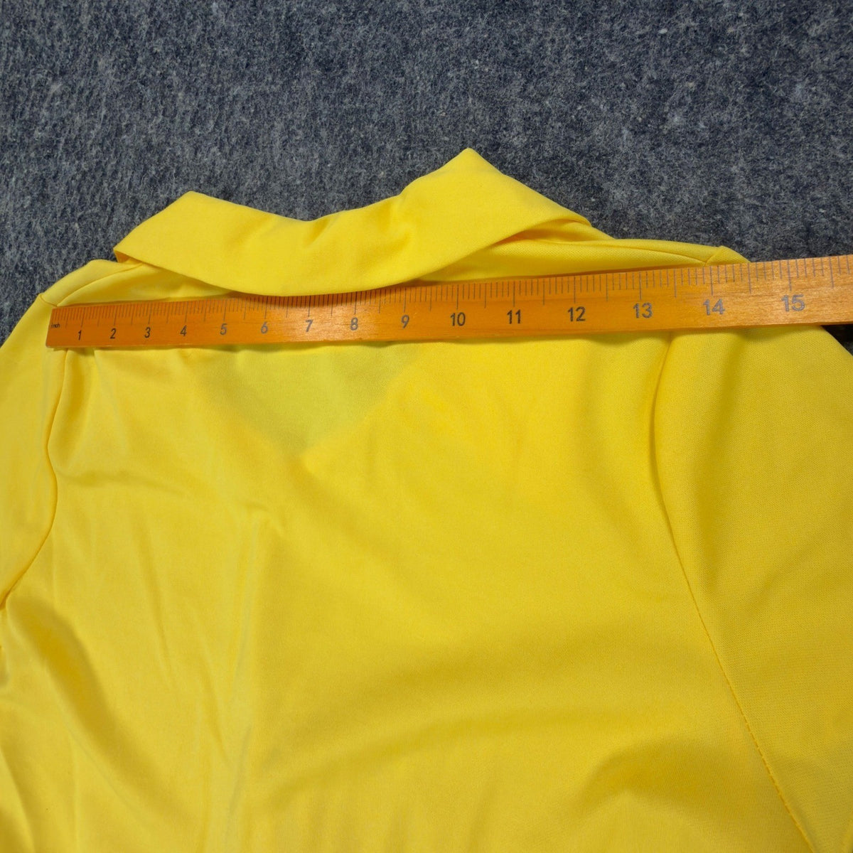 Byer California Vintage 90s Crop Polo Top Womens M Yellow Polyester NWT - take2supply