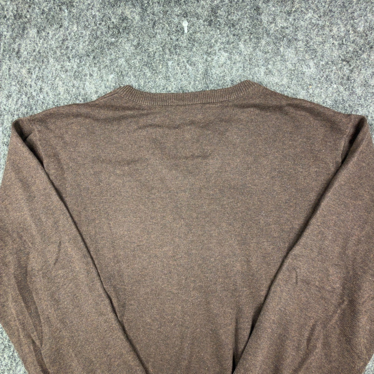 F/X Fusion V-Neck Sweater Mens M Brown Heather Cotton Blend NWT - take2supply