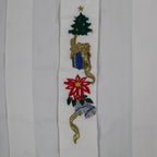 Shirtworks Christmas Shirt Womens S White Embroidered NWT NOS - take2supply
