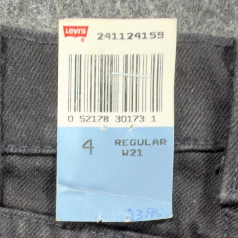 Levi's Vintage 90s 550 Relaxed Fit Jeans Kids 4 Black Made in USA NWT - take2supply