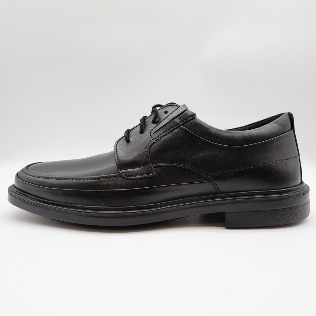 Hush Puppies Prinze Hopper Men's Black Leather Derby Oxford Dress Shoes - take2supply